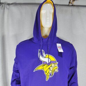 NFL Minnesota Viking Hoodie 2XL Fleece Long Sleeve Purple NWT